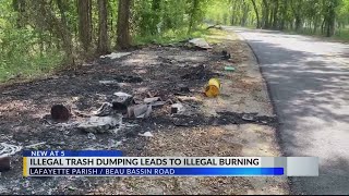 Illegal trash dumping leads to illegal burning