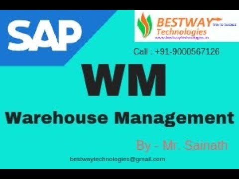 SAP WM Online training in Hyderabad | Bangalore | India | SAP Warehouse Management training Videos