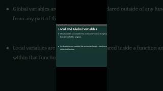 How to define global and local variables in Python? #interview #python #learnpython #interviewtips