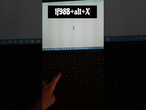 1F98B+alt+X uses #laptop #short #shortcut #emoji