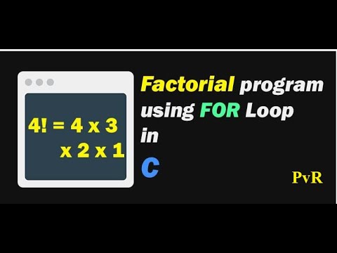 Find Factorial of a Number using For Loop