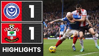 HIGHLIGHTS: Portsmouth 1-1 Southampton | Championship