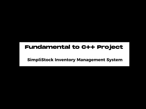My Project Demo - Fundamental to C++ Programming
