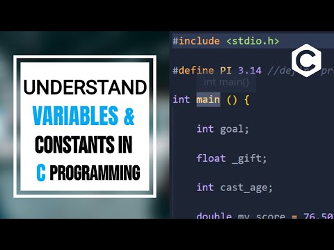 #2:  C Variables and Constants|C Programming for Beginners