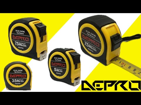 Depro Measuring Tape Heavy Duty 7.5m 5m 3.5m Nylon Coating Tali Tape Ukur