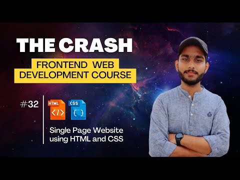 Single page website using HTML and CSS | frontend development course # 32 | ProgramWithKashif