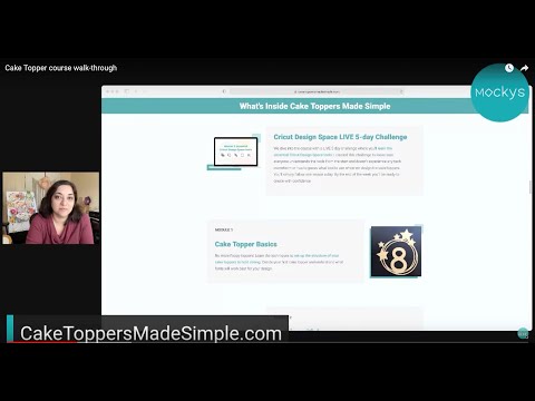Cake Topper course walk-through