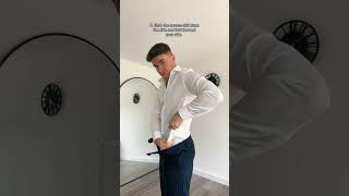 How to tuck in a shirt correctly ✅ #glowingskin #selfimprovement #menslifestyle
