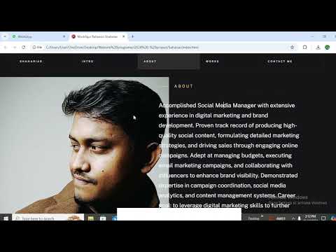 Portfolio website | HTML, CSS & JavaScript Free Free Template!