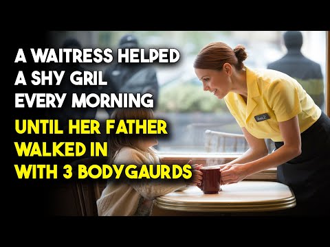 A Waitress Helped a Shy Girl Every Morning — Until Her Father Walked In With 4 Bodyguards