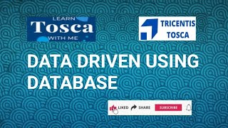 TOSCA TRAINING : DATA DRIVEN TESTING USING DATABASE #database  #toscaautomation