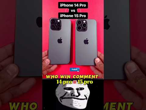 I Phone 14 Pro V/S I Phone 15 Pro Test 🤩 #techtech #tech #trendingshorts #viralshorts