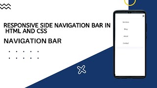Responsive Side Navigation Bar in HTML CSS And JavaScript | Dashboard Sidebar Menu | navbar html css