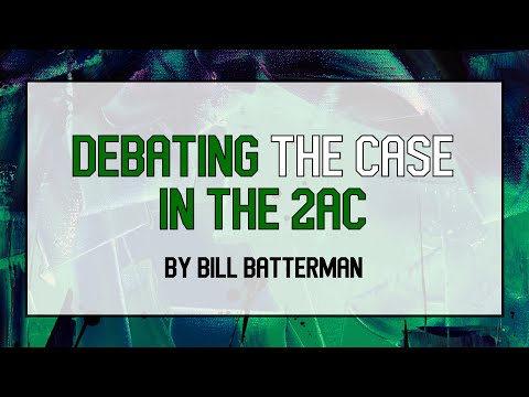 Debating the Case in the 2AC (Part 2: Signposting)