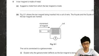 Physics IGCSE0625 May/June 2017 Paper 41 Question 8 😄