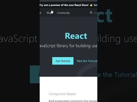 What is ReactJS and Single Page Application? #react #frontend #2023
