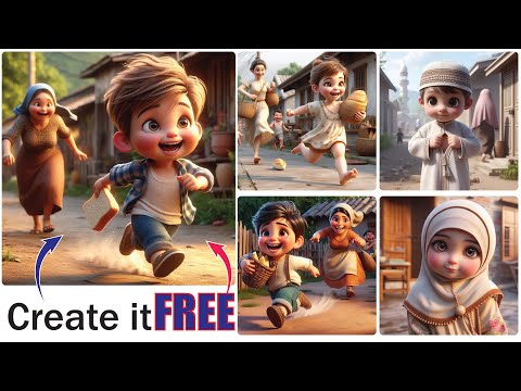 Create Trending Cute Kids 3d Ai images | Microsoft Bing 2024 | Graphical Video