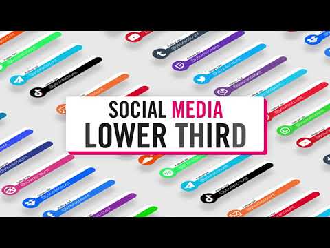 Circle Social Media Lower Thirds Download Template
