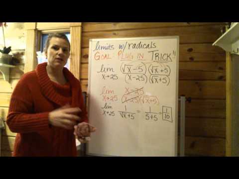 Calculus trick: LIMITS with Radicals