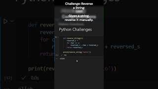 Python Coding Challenge: Reverse a String #codingforbeginners #codingtips #pythontutorial #learnpy
