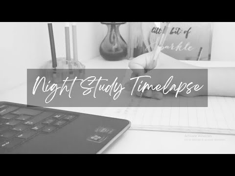 Nothing, Just me Studying Late at Night - LATE NIGHT STUDY time-lapse - Study Motivation