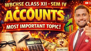 Chapter wise Most important topic in Accounts Class 12 Sem IV Accounts 🔥| 100% Sure Questions!