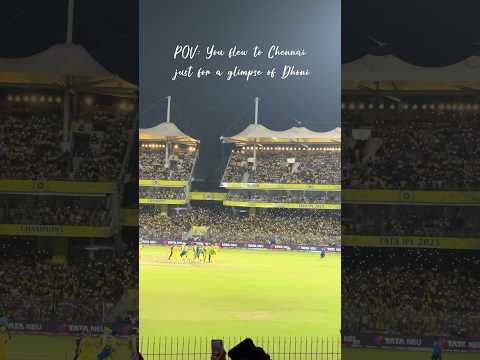 Thala for a reason ✨7️⃣💛 #chennai #stadium #travel #shorts #dhoni #livematch #ipl2025 #dhoni #ipl