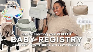 2025 ULTIMATE BABY REGISTRY for first time moms! | 100+ baby shower gift ideas & must-haves haul!