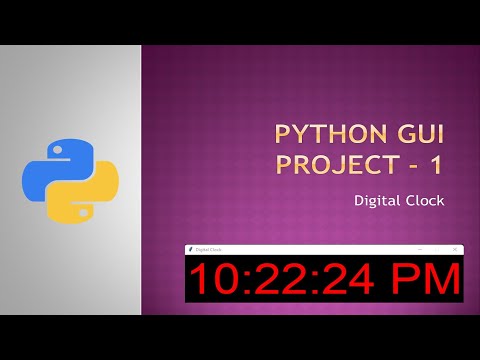 How to create a GUI Digital Clock with Python (tkinter + datetime modules) | Techසර LK