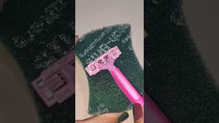 Shaving SCOTCH BRITE ???😱😱😱🤯🤯 #shorts #tricksandtips