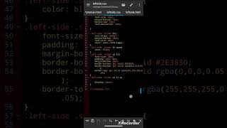 Left side ber design with html and css#html #css #design #website #webdesign#proman