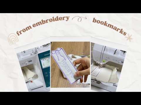 Turning Embroidery Into Bookmarks ✨ New Product by K Designs | So Satisfying