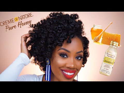 Creme of Nature |  Pure Honey on 4c Natural Hair | Review & Demo