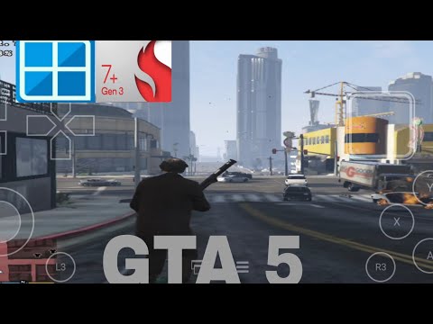 Gta 5 gameplay test on Winlator || Snapdragon 7+gen 3 oneplus Nord 4