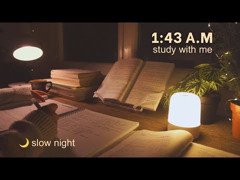 The world is quiet, let's study | Late night ASMR 🌙