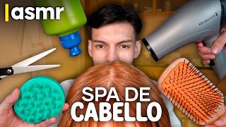 ASMR español ATENCIÓN PERSONAL para dormir spa de cabello