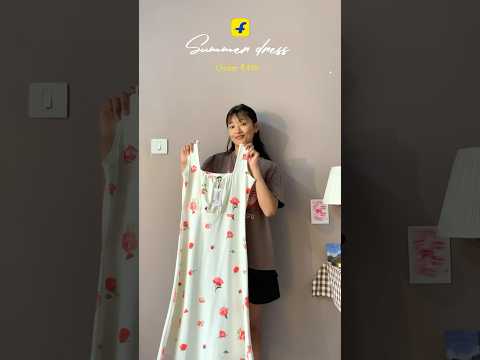 Summer dress from Flipkart 🫶🏼… #flipkart #flipkarthaul #flipkartdresses