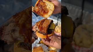 Trying Bartz BBQ in Gardena | This Whole  Tray was $50!! #foodie #foodvlog #bbq #foodreview #eating