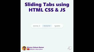 making sliding tabs with html and css