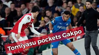 Tomiyasu vs Gakpo | 冨安健洋 vs ガクポ | アーセナル vs PSV