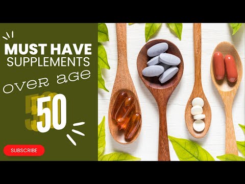 6 ESSENTIAL SUPPLEMENTS for people over 50! #over50 #healthyaging #supplements