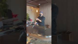 ..practice egg juggling tricks🙏🔥 #teppanyaki #teppanyakichef #hibachi #hibachiathome #hibachigrill