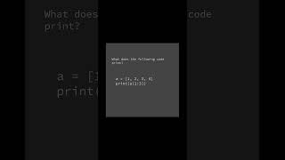 What’s printed? 💚 #computerscience #coding #programming #print #python #list #codingproblems