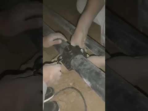 How to water connection from 3"hdpe  pipe pluming|#shorts
