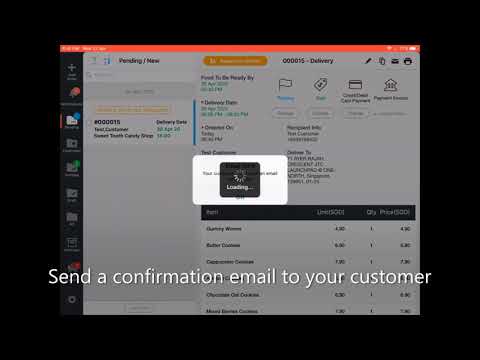 Confirm Order (iPad)