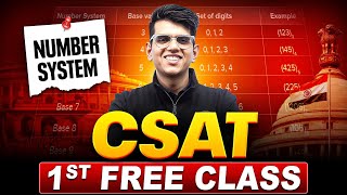 CSAT 1st Free Class by Manjeet Sir 🔥 | Number System for UPSC | PW OnlyIAS