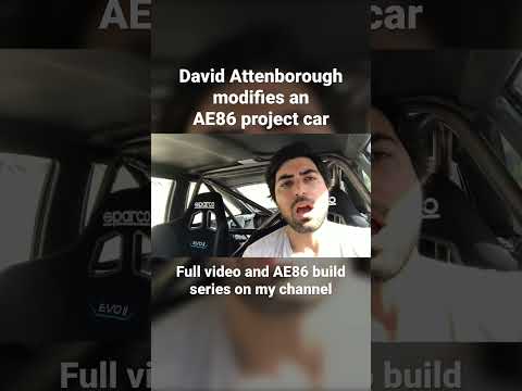 David Attenborough modifies an AE86 project car
