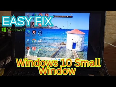 Windows 10/11 Small, Stretched Window easy fix Solution 