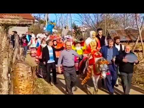 Village Lifestyle Iran: Amazing wedding celebration & horse riding by bride and groom