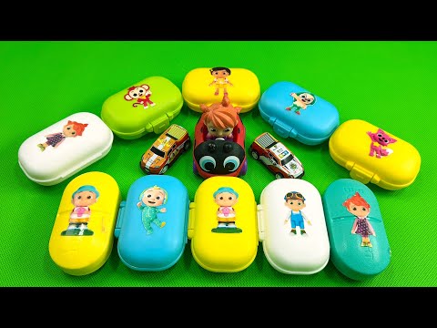Cleaning for Rainbow Eggs in SLIME with Pinkfong 🌈 Satisfying ASMR Coloring